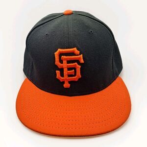 San Francisco Giants New Era 59Fifty Fitted 8 Hat Cap Men MLB Black Orange
